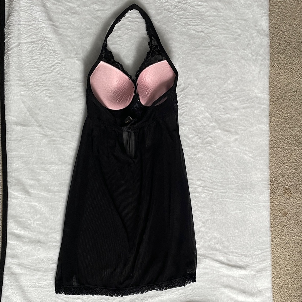 Marilyn Monroe Intimates Black Lace Halter Lingerie - Picture 6 of 16
